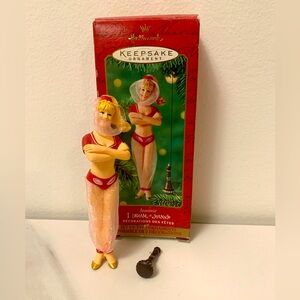 Hallmark Keepsake “I Dream Of Jeannie” Set of 2 Ornaments Vintage 2000